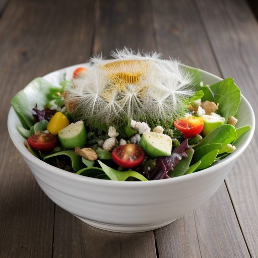 Dandelion & Lettuce Salad recipe image