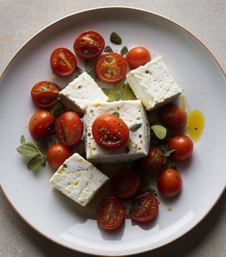 Danish Feta Cheese-Broiled Tomatoes recipe image