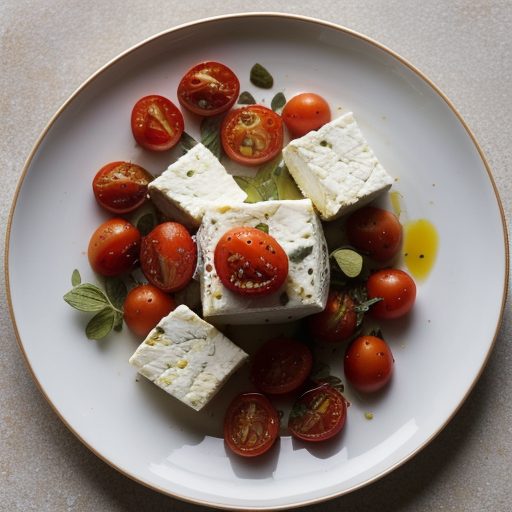 Danish Feta Cheese-Broiled Tomatoes recipe image