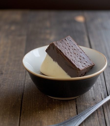 Dark Choc Terrine Two Sauces 1 recipe image