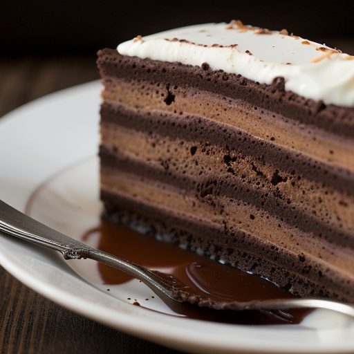 Dark Choc Terrine Two Sauces 2 recipe image