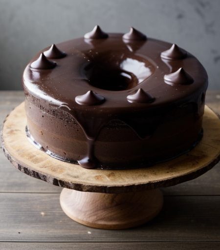 Dark Chocolate Glaze (For Decadence Cake recipe image