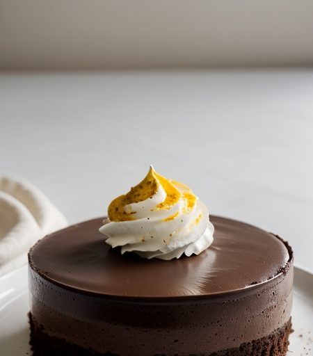 Dark Chocolate Mousse Cake recipe image