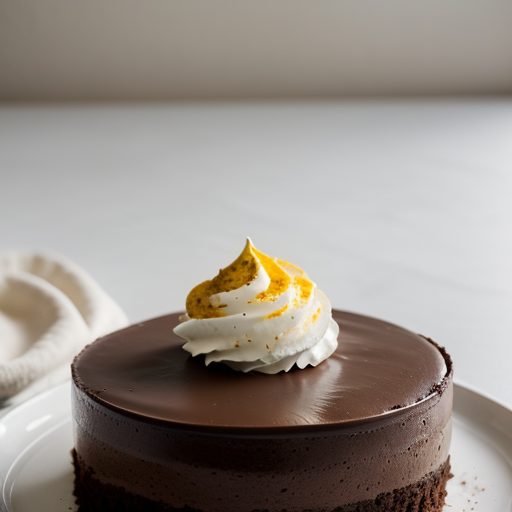 Dark Chocolate Mousse Cake recipe image