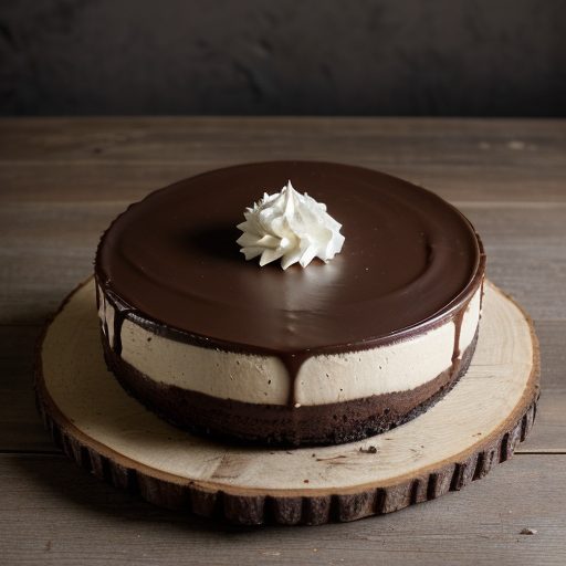 Dark Chocolate and Pumpkin Cheesecake recipe image