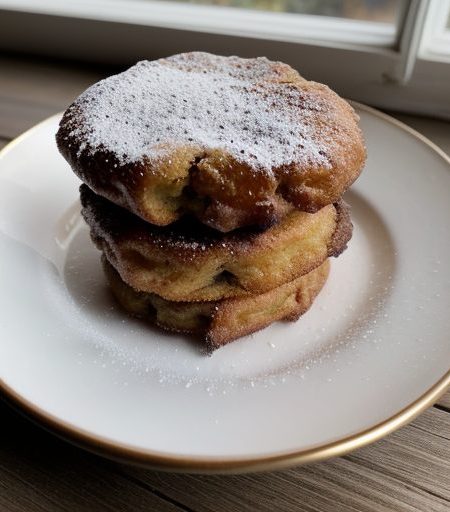 Date-Almond Fried Pastries recipe image