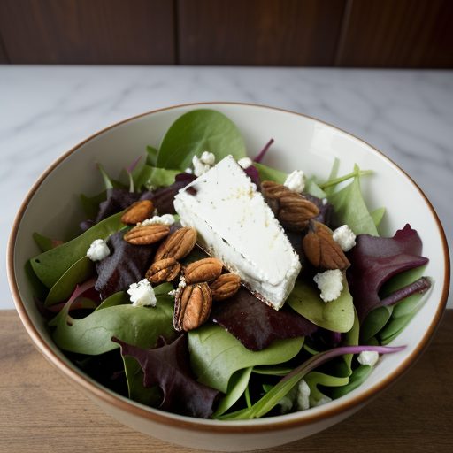 Date~ Goat Cheese & Mesclun Salad recipe image