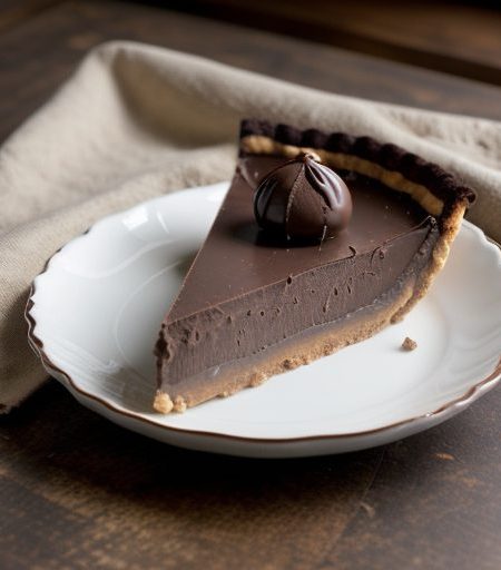 Death by Chocolate" Truffle Tart With Espresso Sauce recipe image