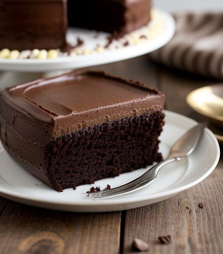 Decadent Fat-Free Chocolate Cake recipe image