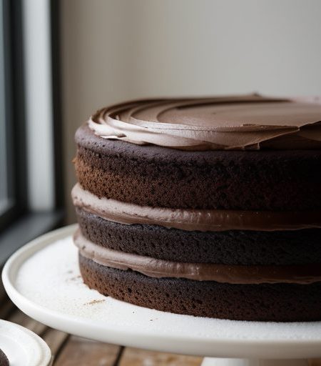 Deep Dark Chocolate Cake recipe image