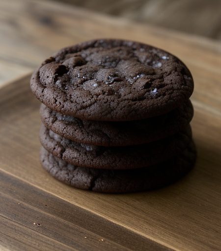 Deep Dark Chocolate Cookies recipe image