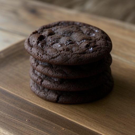 Deep Dark Chocolate Cookies recipe image