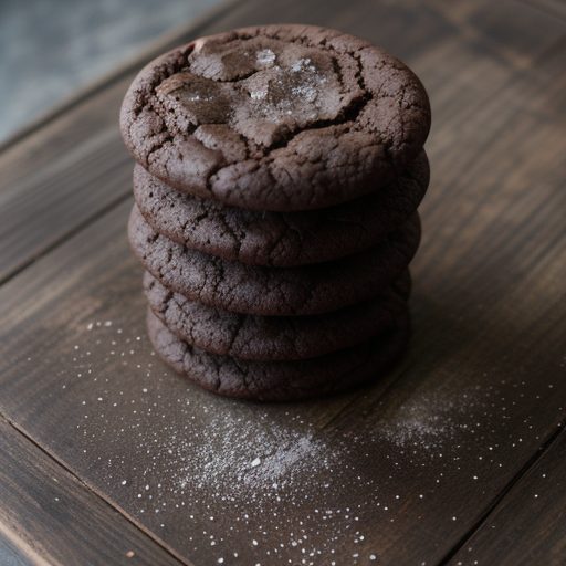 Deep Dark Chocolate Fudge Cookies recipe image
