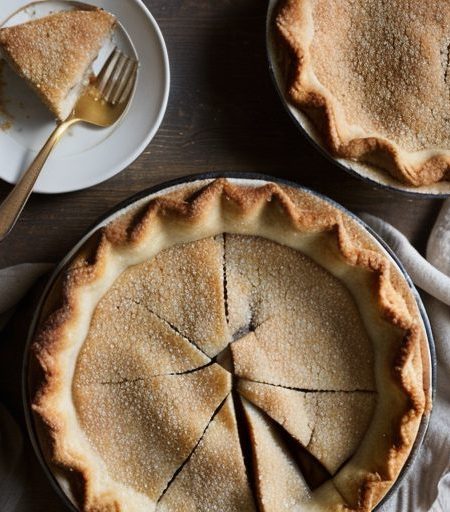 Deep Dish Almond-Apple Pie recipe image