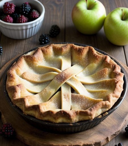 Deep-Dish Apple-Blackberry Pie recipe image