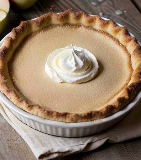 Deep Dish Apple Cream Pie recipe image