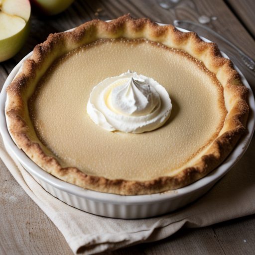 Deep Dish Apple Cream Pie recipe image