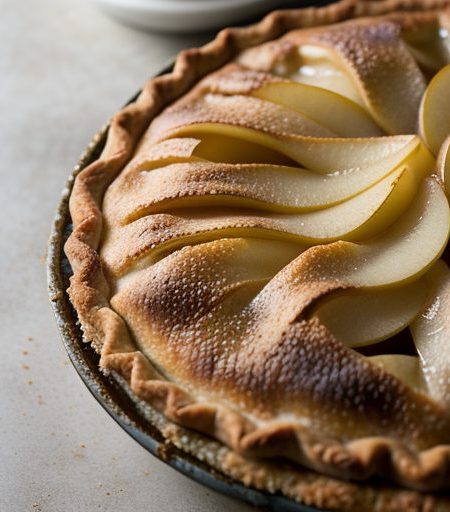 Deep-Dish Apple~ Pear & Apricot Pie recipe image