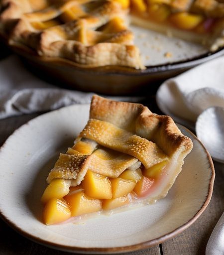 Deep Dish Peach Pie recipe image
