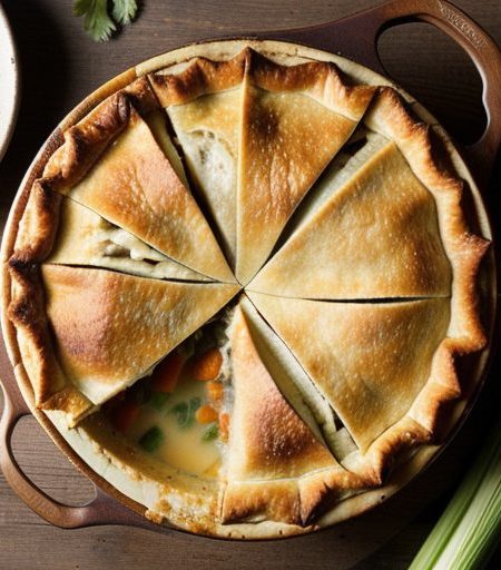 Deep-Dish Turkey Pot Pie recipe image