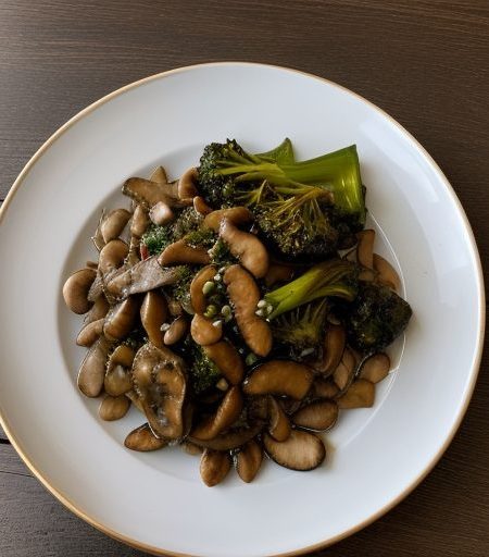 Deep-Fried Bean Curd Stir-Fried With Mushrooms and Brocco recipe image