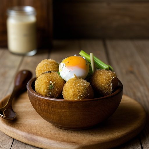 Deep-Fried Crab Balls With Vinegar Dip recipe image