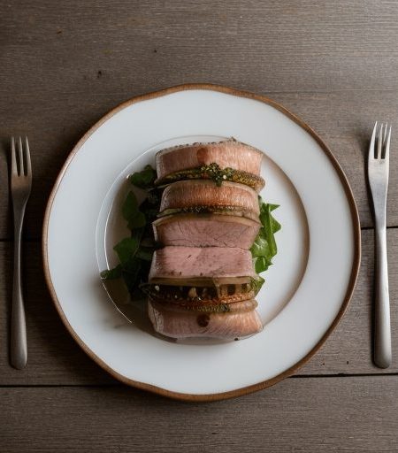 Der Gefuellte Schweinebauch (Stuffed Pork Bel recipe image