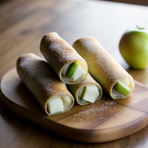 Dessert Egg Rolls recipe image