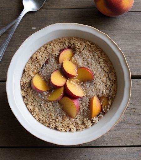 Dessert: Peach-Oat Cobbler recipe image