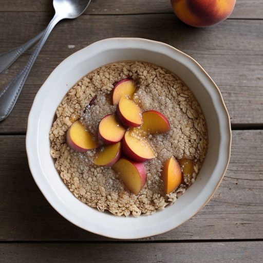 Dessert: Peach-Oat Cobbler recipe image