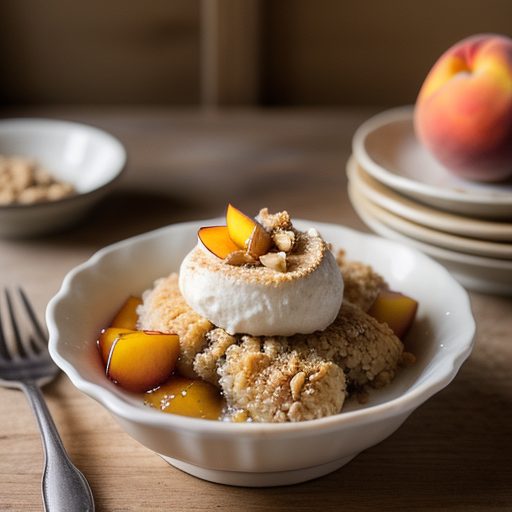 Dessert: Peach-Oat Cobbler recipe image