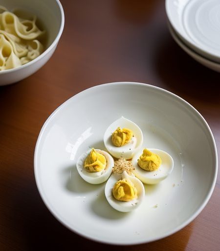 Deviled Eggs & Noodles recipe image