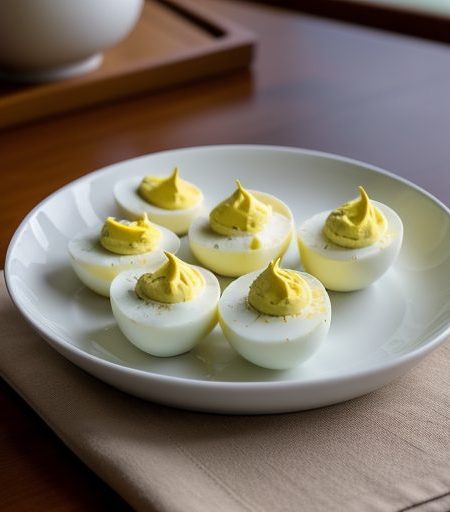 Deviled Eggs and Noodles recipe image
