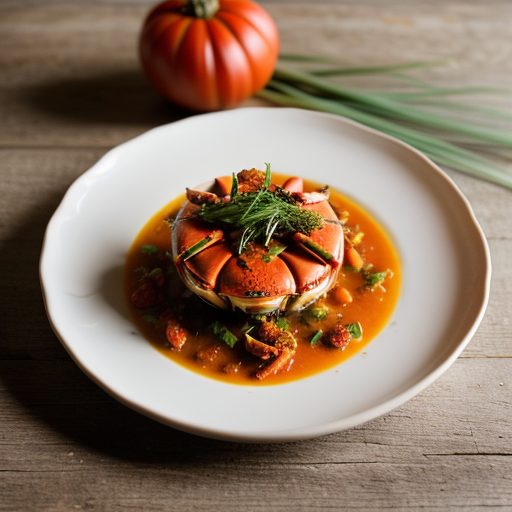 Devilled Crab in Tomato. recipe image