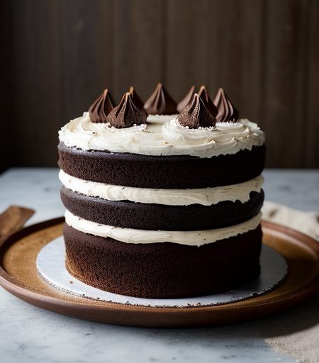 Devil's Food Cake With Fudge Frosting (U. S. recipe image