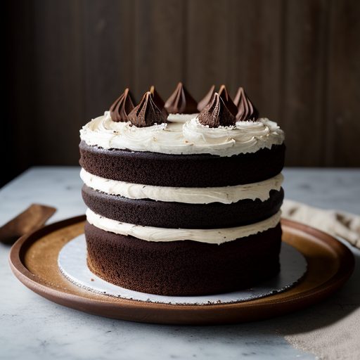 Devil's Food Cake With Fudge Frosting (U. S. recipe image