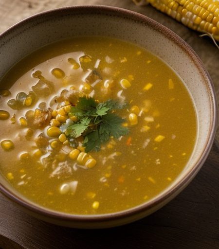 Diabetic, Low-Fat Amish-Style Chicken & Corn Soup (2.5 PTS recipe image