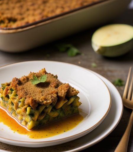 Diabetic, Low-Fat Zucchini-Tomato Casserole (2.5 Pts recipe image