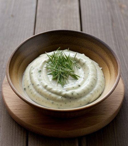 Diabetic, No-Fat Roasted Garlic-&-Herb Dip (.5 PTS recipe image