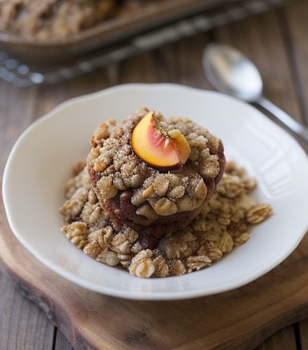 Diabetic Peach Crisp recipe image