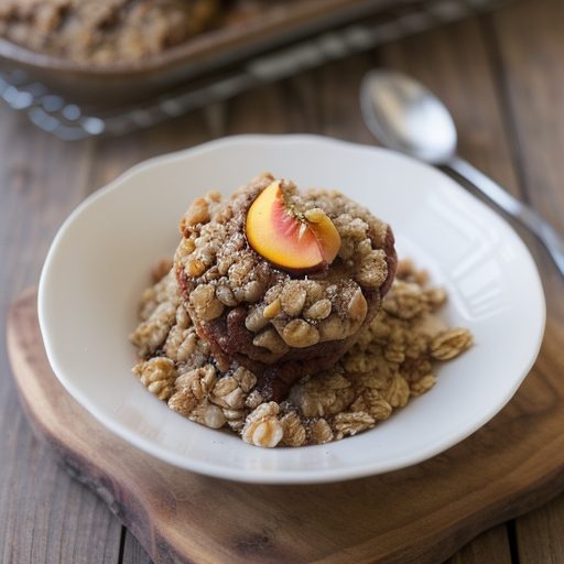 Diabetic Peach Crisp recipe image