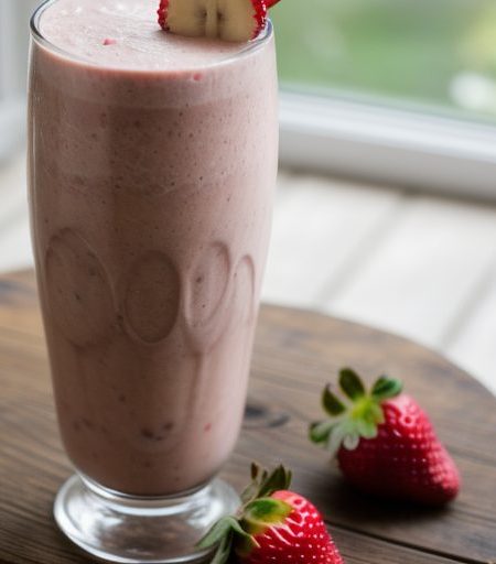 Diabetic Strawberry/Banana Milkshake recipe image