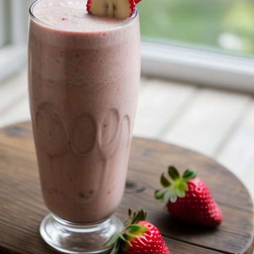 Diabetic Strawberry/Banana Milkshake recipe image