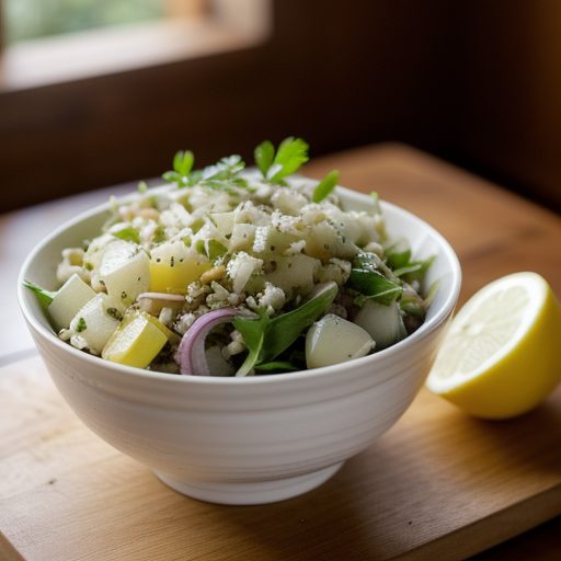 Diced Lemon~ Onion & Parlsey Salad recipe image