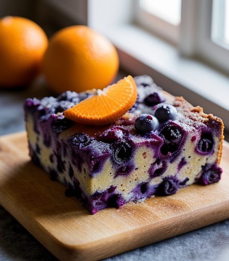 Diet Blueberry Bread Pudding recipe image