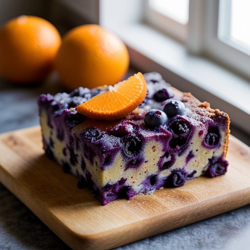 Diet Blueberry Bread Pudding recipe image