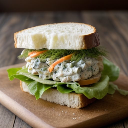 Dijon Chicken Salad Sandwich recipe image