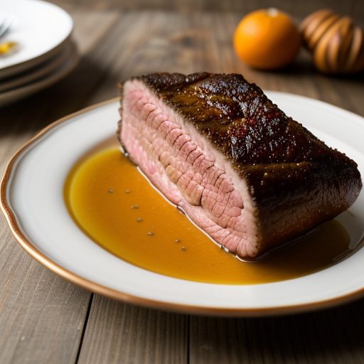 Dijon-Glazed Corned Beef recipe image