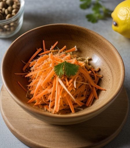 Dijon Shredded Carrot Salad recipe image
