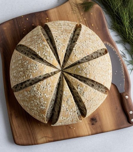 Dill Dip in Rye Bread recipe image